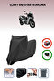Black Lock Compatible Kuba Rubano 150 Compatible Motorcycle Tarpaulin Waterproof
