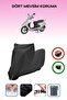 Black Lock Compatible Mondial Ritmica 100 Compatible Motorcycle Tarpaulin Waterproof