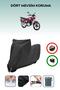 Black Lock Compatible Kanuni Windy 125 Compatible Motorcycle Tarpaulin Waterproof