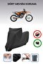 Black Lock Compatible Ktm 350 Sxf Compatible Motorcycle Tarpaulin Waterproof