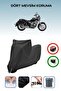 غطاء دراجة نارية متوافق مع Keeway Super Light 150 متوافق مع اللون الأسود مقاوم للماء