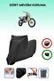 Black Lock Compatible Husqvarna Te 300I Compatible Motorcycle Tarpaulin Waterproof