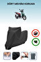 Black Lock Compatible Arora Gemma 125 Compatible Motorcycle Tarpaulin Waterproof