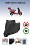 Black Lock Compatible Yuki Enzo 50 Compatible Motorcycle Tarpaulin Waterproof