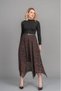 Women's Winter Coffee Asymmetrical Elegance Tulle Skirt Stylish Daily Comfortable 6845