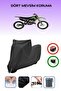 Black Lock Compatible Kawasaki Kx 125 Compatible Motorcycle Tarpaulin Waterproof