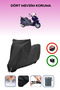 Black Lock Compatible Bisan Santana 125 Compatible Motorcycle Tarpaulin Waterproof
