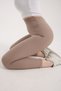 Women's Woolen Fleece-Lined Corded Fabric Leggings High Waist Thermal Warm Stretchy Winter Leggings - 5