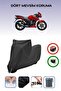 غطاء دراجة نارية متوافق مع TVS Apache RTR 150 متوافق مع العلامة التجارية Black Lock مقاوم للماء