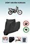 Black Lock Compatible Honda Nx 4 Falcon Compatible Motorcycle Tarpaulin Waterproof