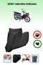 Black Lock Compatible Asia as 110-8 Compatible Motorcycle Tarpaulin Waterproof