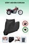 Black Lock Compatible Kawasaki En 500 Compatible Motorcycle Tarpaulin Waterproof