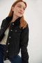 Denim Women's Jacket with Fur Inside 23K0266K1 - 2