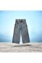 Girl's Denim Pants Loose Leg Jeans - 5
