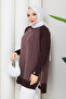 Women's Side Zipper Silk Cupra Mercerized Knitwear Tunic - 5