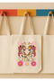Pink Leopard Printed Tote Bag – Retro Colored Tote Bag - 2
