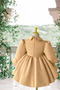 Special Design Light Brown Long Sleeve Christmas Model Girl's Evening Dress - 2
