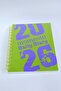 2026 Daily Agenda Y2K Moment Green Hardcover Spiral Bound - 6