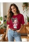 T-Shirt with a Cute Girl Print. Women's T-Shirt - Stylish and Modern for Everyday Combinations