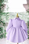 Special Design Lilac Long Sleeve Christmas Model Girl's Evening Dress - 2