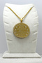Gold Glazed Seven Verses Seven Virtues 60 cm Twisted Chain Medallion Necklace for Relief from Troubles - 6