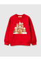 New Year's Themed Girls' Cotton Sweatshirt - 2