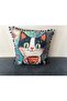 My Beautiful Cat Pompon Edge Throw Pillow Cover Green - 2