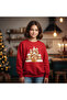 New Year's Themed Girls' Cotton Sweatshirt