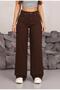 Women's Baggy Coffee-Colored Jeans - 4