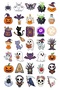 Cute Halloween Sticker Set 22X30 cm – Decorative Decal for Laptop, Helmet, Suitcase, and Car Windshield - 2