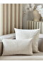 Pure Plain Ecru Single Throw Pillow Cover - 2