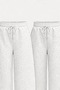 2 Pieces Same Color Wide-Leg Trackpants New Season - 2