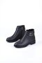 16142 Comfortable Buckle Detailed Non-Slip Sole Warm Lining Women's Boots - 5