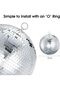 Mirror Disco Ball – Reflective Glass Party Decoration, Hanging Loop, Sparkling Effect, 30cm - 6