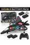 RC Aeroplane 2.4GHz L0712 Fighter Jet Double Battery x2 Remote Control Plane for Kids Aircraft Gift