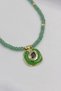 Sapphire Colored Drop Emerald Necklace - 3
