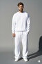 Crew Neck Baggy Tracksuit Set | Winter Thick 3-Thread Brushed Inside Wide-Leg Sweatpants Top and Bottom Set