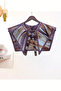 Plum and Mink Abstract Patterned Luxury Shoulder Shawl |   Earth Symphony Handmade Premium Scarf Collar