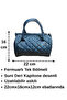 Women's Navy Blue Quilted Mini Shoulder & Hand Bag – Zippered Single Compartment Adjustable Long Strap 22X16X12 - 6