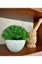 Premium Artificial Grass Ball Gray Cobalt Ida Decorative Tabletop Flower 🌿