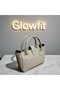 Women's Mink Lock Detailed Mini Shoulder & Hand Bag Zippered Single Compartment Long Strap 20X15X10 cm - 4