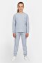 Toddlers Girl 2 Pieces Textured Sweatshirt And Pants Set, Light Blue