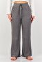 Women Regular Fit Stripe Sleepwear Bottom, Grey