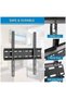 TV Wall Bracket for 26-80 inch Flat&Curved TV or Monitor up to 50 KG, Sturdy TV Bracket with Max - 3