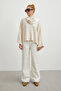 High Waist Baggy Jeans Off-White - 3