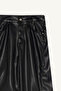 Wide Leg Zippered Regular Waist Standard Length Faux Leather Pants G1048Ax25Au - 8