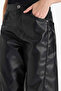 Wide Leg Zippered Regular Waist Standard Length Faux Leather Pants G1048Ax25Au - 5