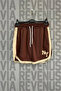 Ny Printed Unisex Retro Sports Training Shorts with Side Stripe Piping Detail