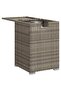 Propane Tank Cover Table Grey 40x40x60 cm Poly Rattan - 2