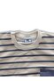 Gray Striped Model 2 Thread Compact Cotton Boys' Suit - 3